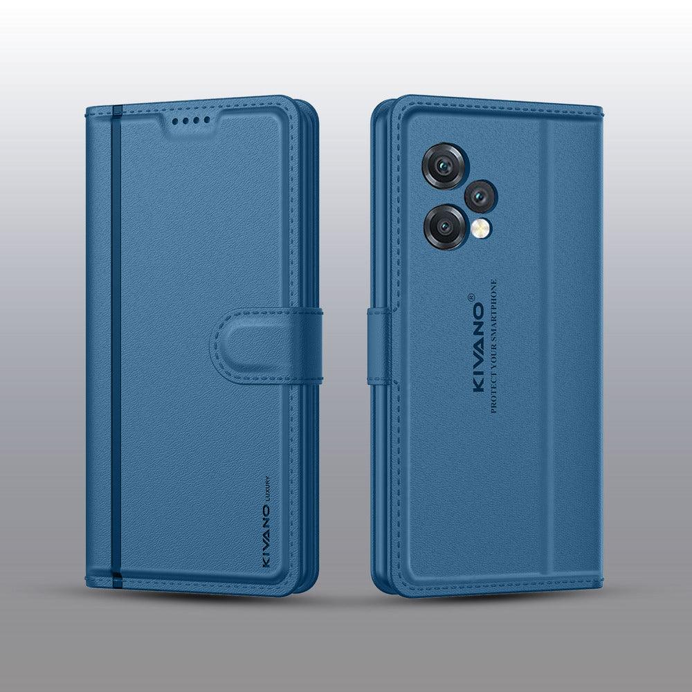 REALME 12 PLUS 5G Leather Flip Cover & Mobile Card Holder - Kivano Luxe - Aibex